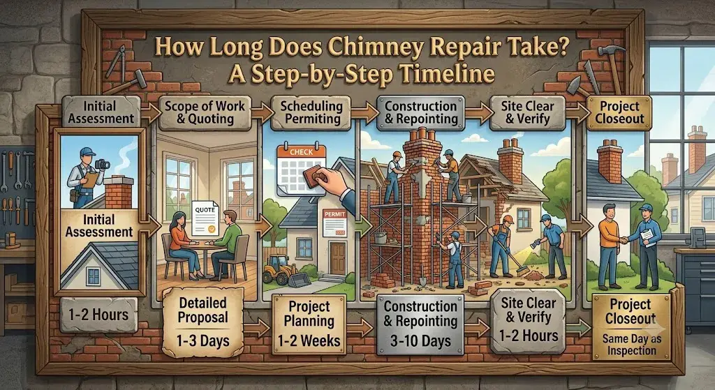 How Long Does Chimney Repair Take? A Step-by-Step Timeline